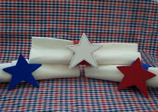 how to make star patriotic napkin rings